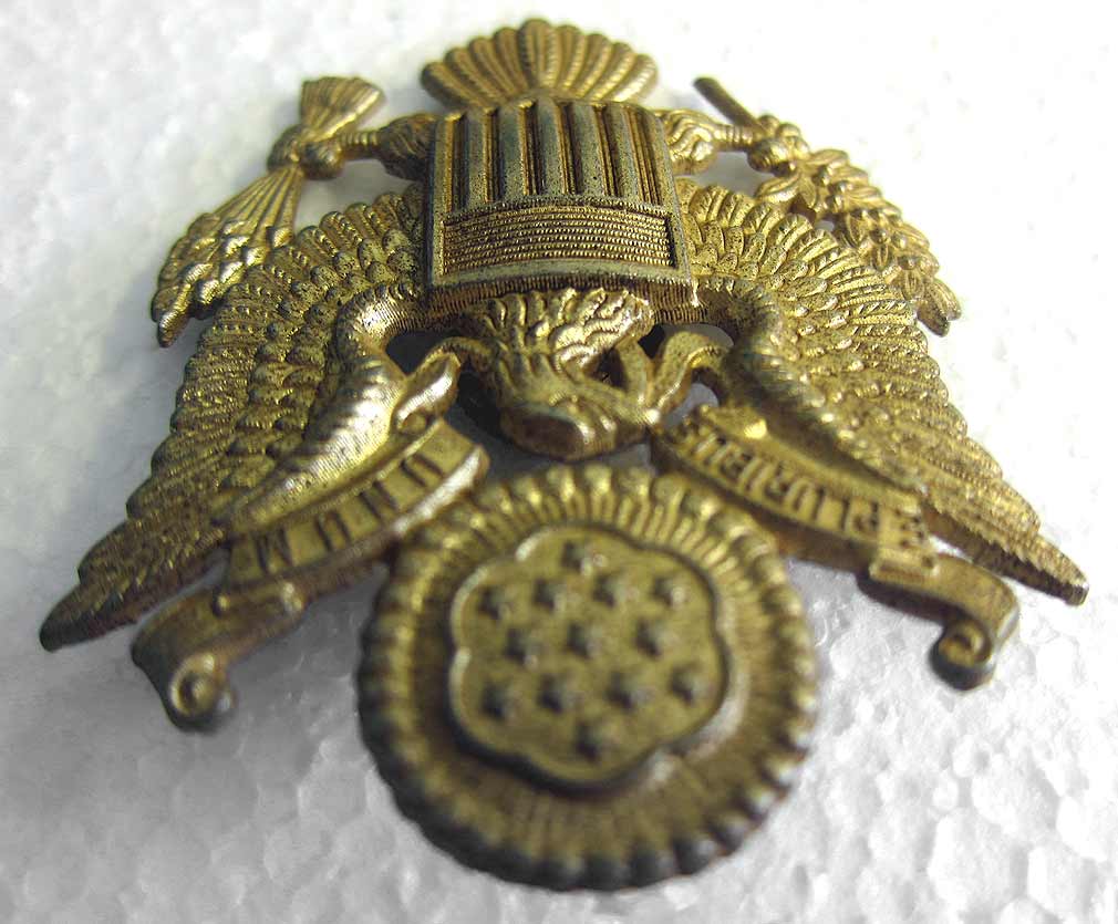 WW2 USAAF Officers Cap Badge - Lightly Aged